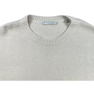 Vince 100% Cashmere Crewneck Sweater Men’s Large Beige Luxury Knit